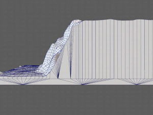 cliff lowpoly v01 3D Model