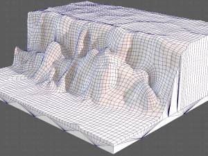 cliff lowpoly v01 3D Model
