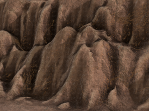 cliff lowpoly v01 Model 3D