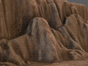 cliff lowpoly v01 Model 3D