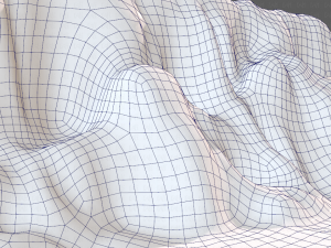 cliff lowpoly v01 Model 3D