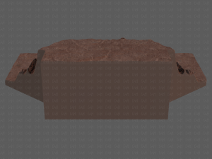 cliff lowpoly v02 Model 3D
