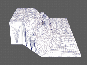 cliff lowpoly v02 Model 3D