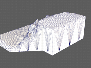 cliff lowpoly v02 Model 3D