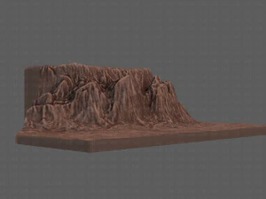 cliff lowpoly v02 3D Model