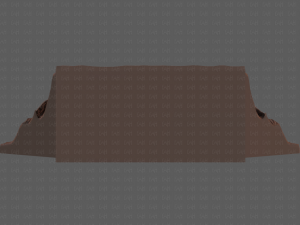 cliff lowpoly v02 Model 3D