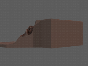 cliff lowpoly v02 Model 3D