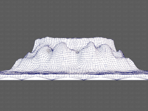 cliff lowpoly v02 Model 3D
