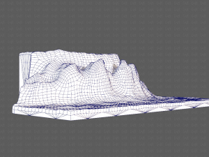 cliff lowpoly v02 Model 3D