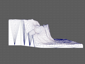 cliff lowpoly v02 Model 3D