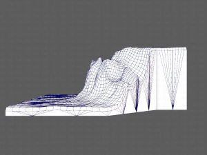cliff lowpoly v02 3D Model