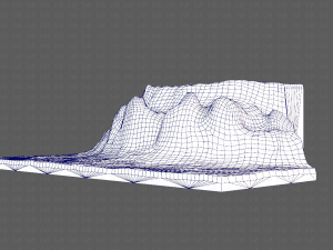 cliff lowpoly v02 Model 3D
