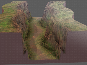 cliff lowpoly v03 3D 모델