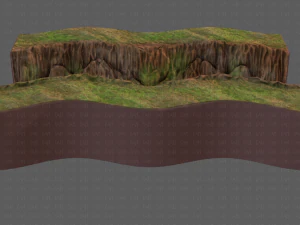 cliff lowpoly v03 3D Model