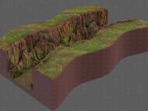 cliff lowpoly v03 3D Model
