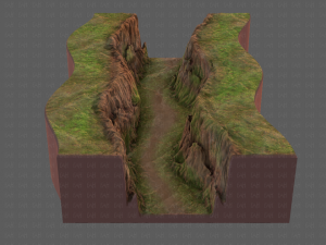 cliff lowpoly v03 3D Model
