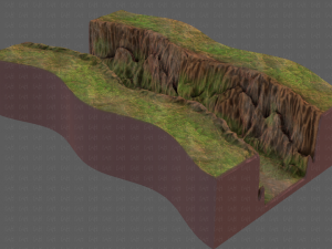 cliff lowpoly v03 3D Model