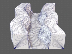 cliff lowpoly v03 3D Model