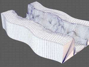 cliff lowpoly v03 3D Model
