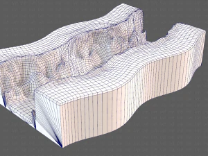 cliff lowpoly v03 3D Model