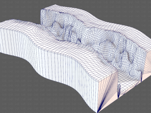 cliff lowpoly v03 3D Model