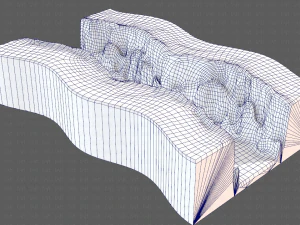 cliff lowpoly v03 3D Model