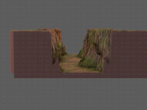 cliff lowpoly v03 3D Model