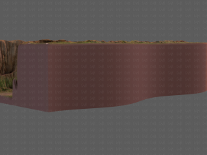 cliff lowpoly v03 3D Model