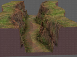 cliff lowpoly v03 3D Model