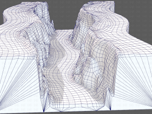 cliff lowpoly v03 3D Model