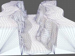 cliff lowpoly v03 3D Model