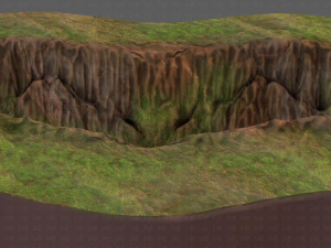 cliff lowpoly v03 3D Model