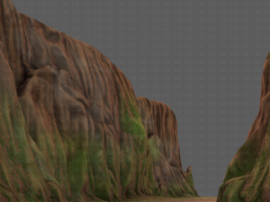 cliff lowpoly v03 3D Model