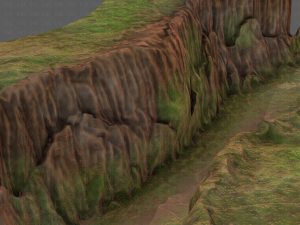 cliff lowpoly v03 3D Model