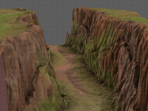 cliff lowpoly v03 3D Model