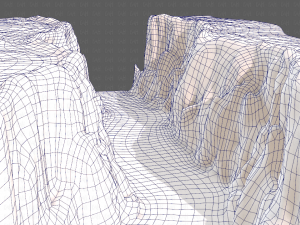 cliff lowpoly v03 3D Model