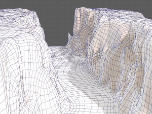cliff lowpoly v03 3D Model