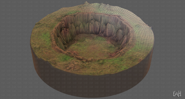 cliff lowpoly v04 Model 3D .c4d .max .obj .3ds .fbx .stl .blend 