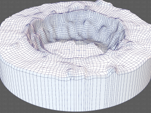 cliff lowpoly v04 Model 3D