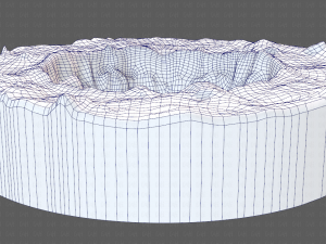 cliff lowpoly v04 Model 3D