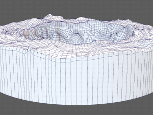 cliff lowpoly v04 Model 3D