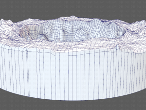 cliff lowpoly v04 Model 3D