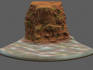 cliff lowpoly v05 3D 模型