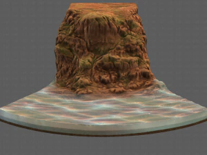 cliff lowpoly v05 3D Model