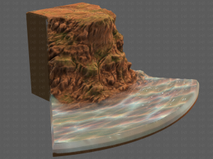 cliff lowpoly v05 3D 模型