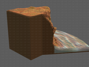 cliff lowpoly v05 3D 模型