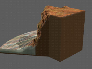 cliff lowpoly v05 3D Model