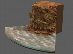 cliff lowpoly v05 3D 模型