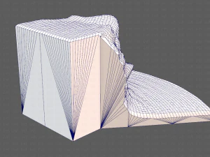 cliff lowpoly v05 3D Model