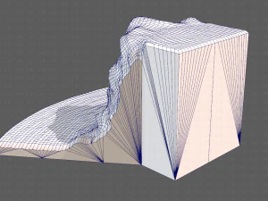 cliff lowpoly v05 3D Model